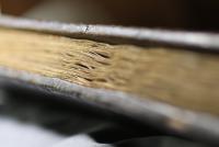 Detail of the binding of Magdalen ms lat 223
